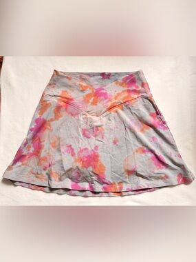 PINK Victoria's Secret High Waist V-Crossover Skort Peach/Pink Tie Dye